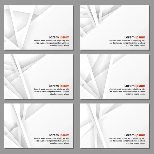 Set of business cards with a neutral background