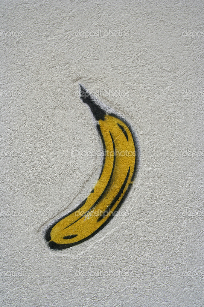 Banana stencil — Stock Photo © dubassy #12789550