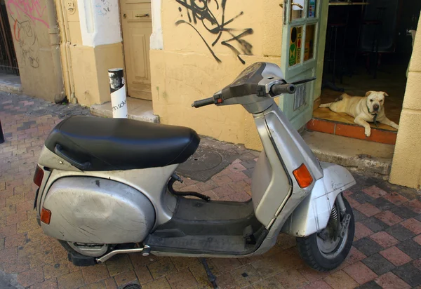 Gray scooter
