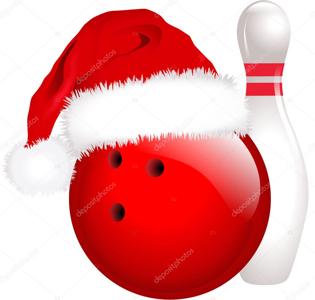 Christmas bowling — Stock Vector © jamesstar #18640013