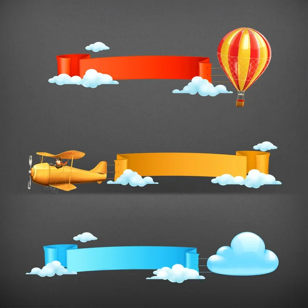 Air banners vector