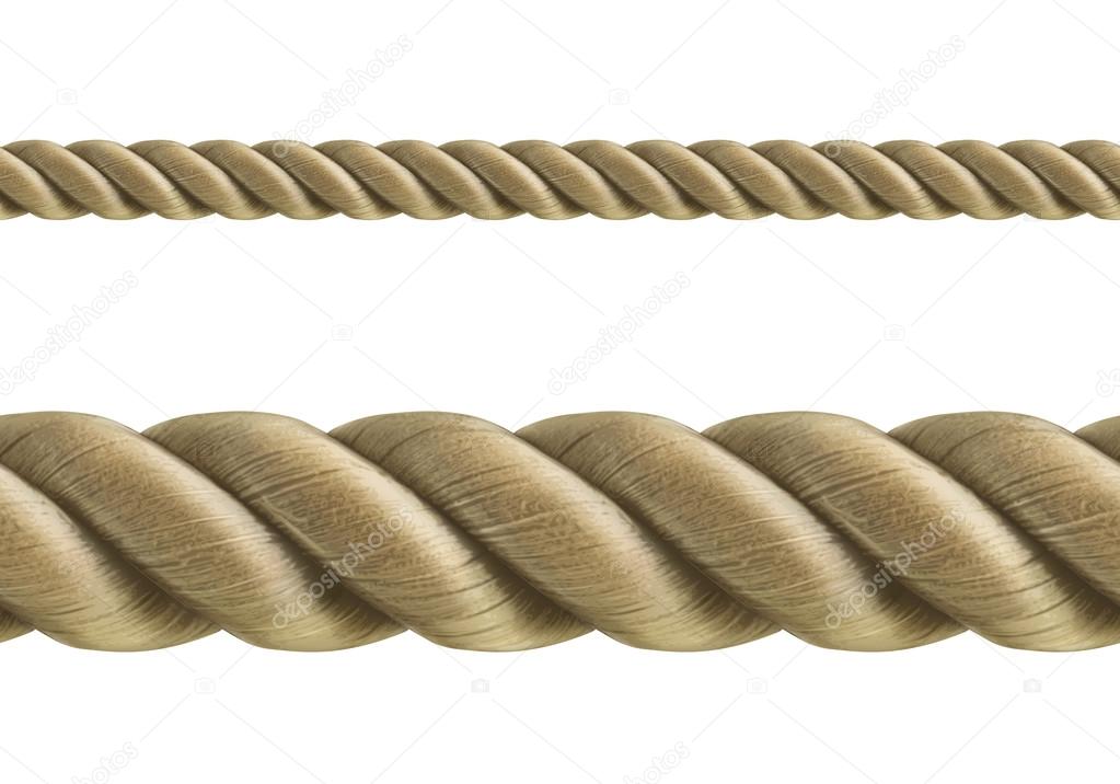 Straight two ropes closeup — Stock Vector © natis76 44311847