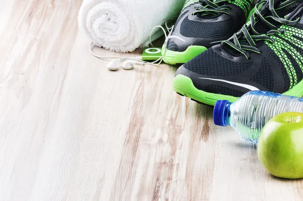 Sport shoes and fitness accessories