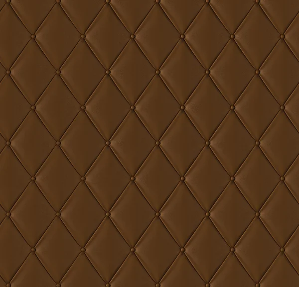 Brown quilted leather