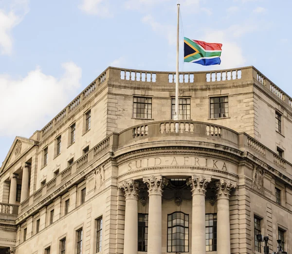 Flying Architecture on South African Flag Flying At Half Mast   Stock Photo    Janet Pender