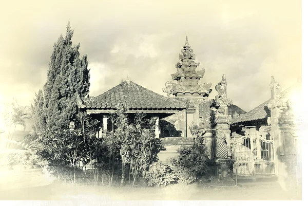 Temples of Bali- sepia toned picture