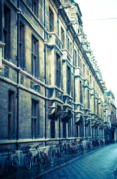 Narrow Cambridge street Narrow street between buildings in Cambridge, England (UK)