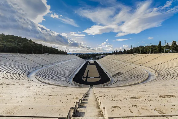 Panathenaic stadium or kallimarmaro in Athens (hosted the first modern Olympic Games in 1896)