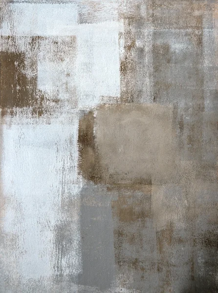 Grey and Brown Abstract Art Painting