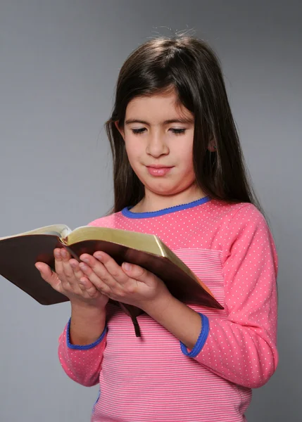 Young Girl Reading Bible