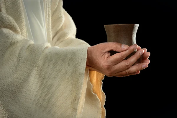 Jesus Hands Holding Cup
