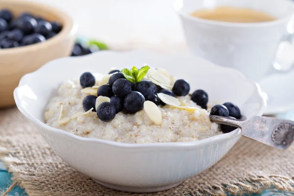 Barley porridge in a bowl