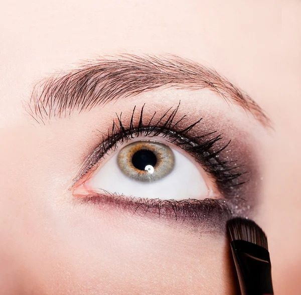 woman eye with beautiful makeup