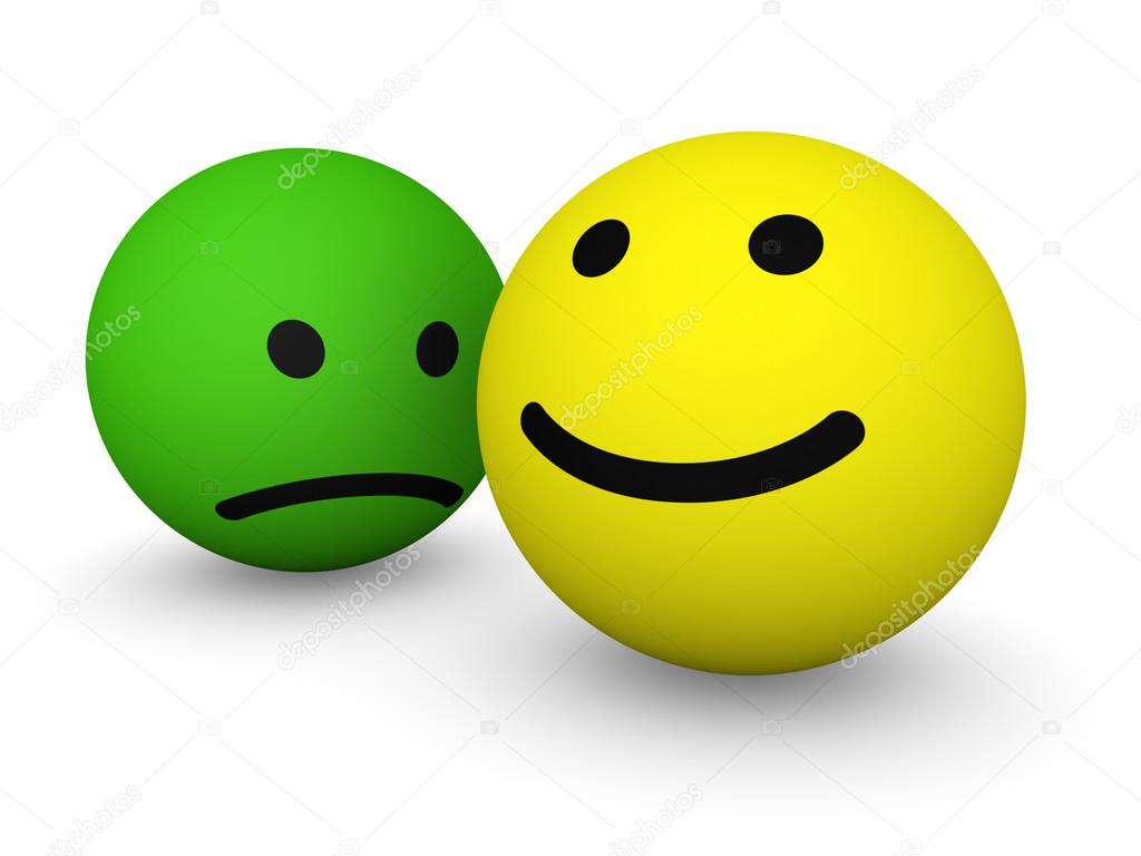Traurig und glücklich Smileys — Stockfoto © Viktor88 12895222
