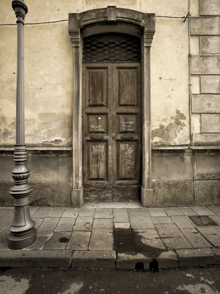 Vintage door in the tuscany region of italy