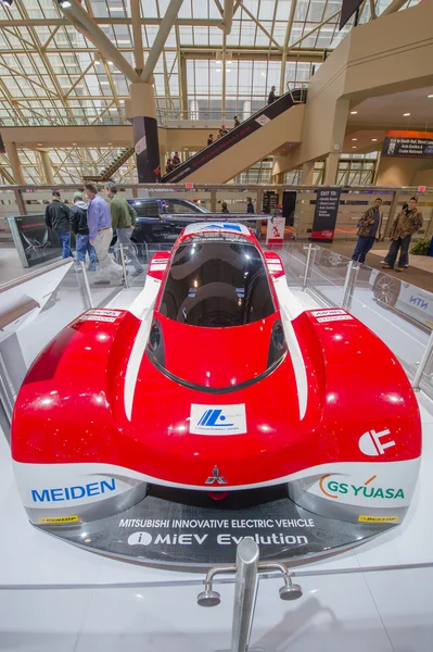 Mitsubishi Motors Electric race car overhead