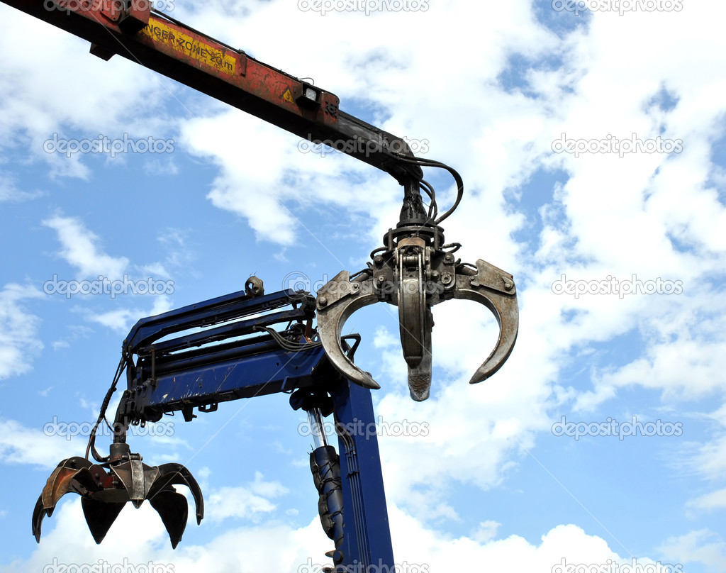 Hydraulic Claw Crane — Stock Photo © philkinsey 42765793