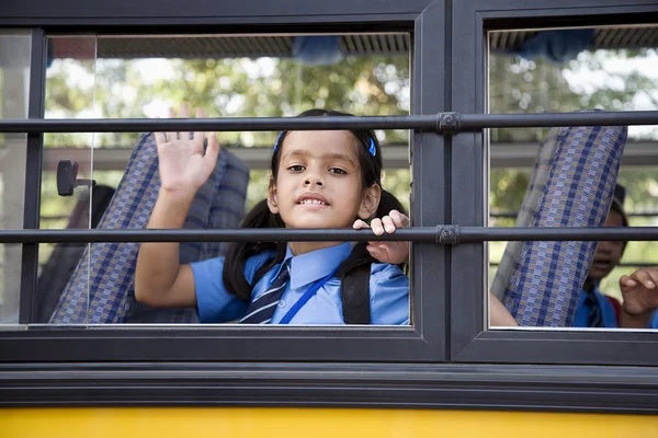 Children in school bus