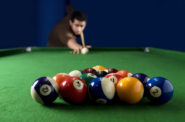 Man playing pool