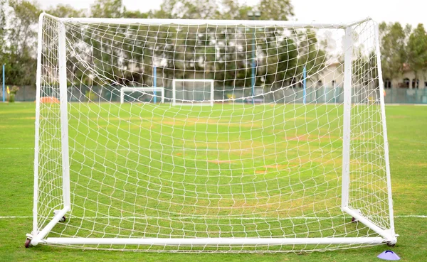 Football net during a football mach