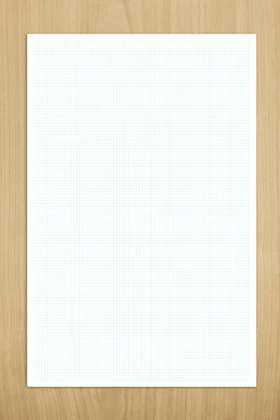 Blue graph white paper on wood background texture