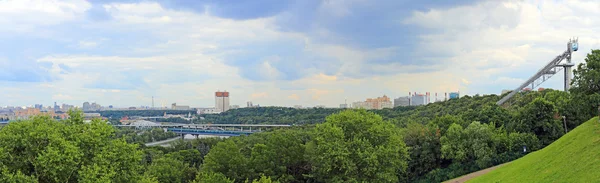 Panorama of Moscow from Sparrow Hills, Russia