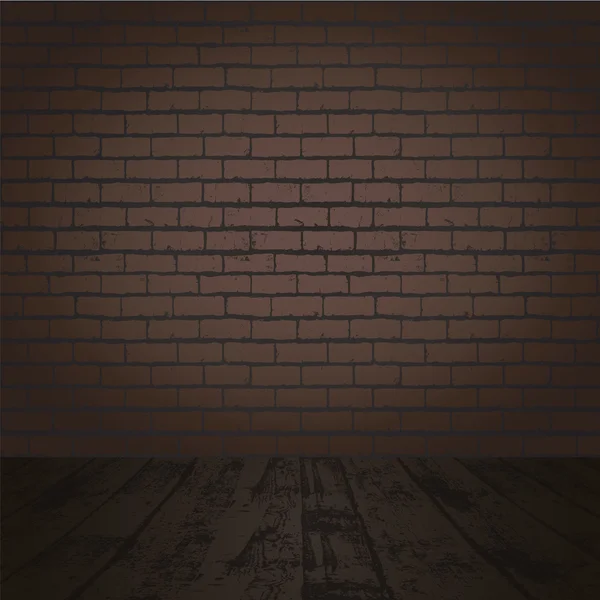 Dark brick room