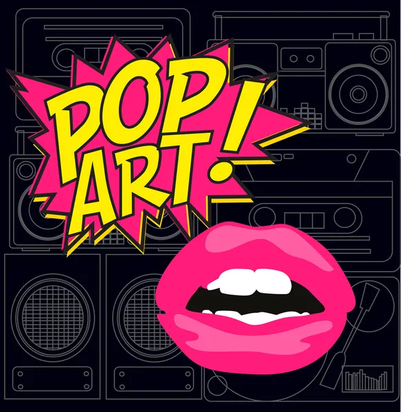 Pop art card