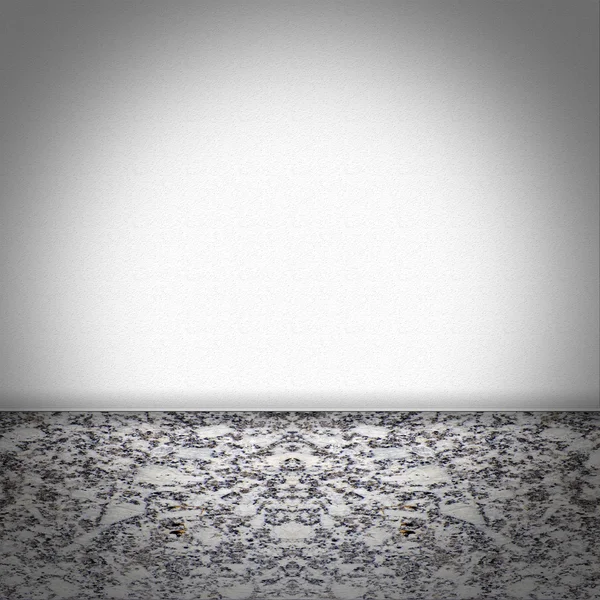 Camera verde scuro con correttore bianco e nero sul pavimento ... Nero disegno pavimento