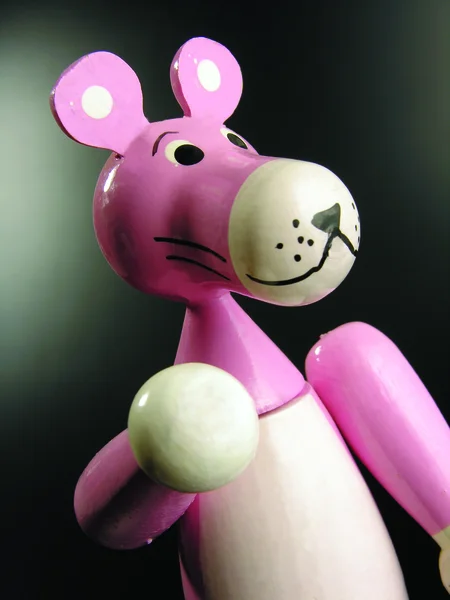 Pink panther sculpture