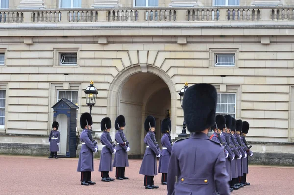 Changing of the Guard in Buckingham Palace in London