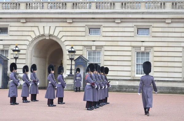 Changing of the Guard in Buckingham Palace in London