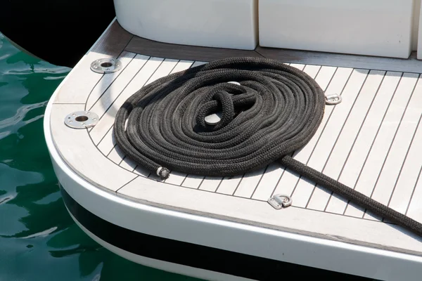 Black yacht rope