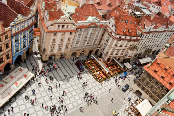 Top view of Old town square in Prague
