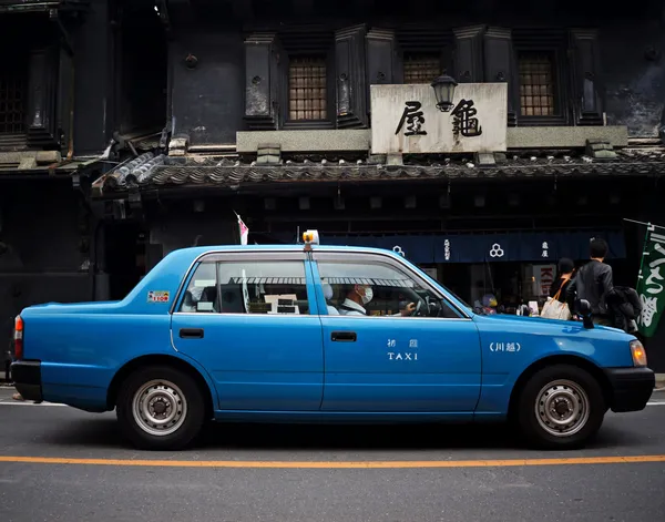 KAWAGOE, JAPAN - Mar 29: Retro taxi at Kawagoe in Saitama Prefecture, Japan. Photo taken in Mar 29, 2013. Kawagoe is a famous travel destination retaining the culture and aroma of Edo