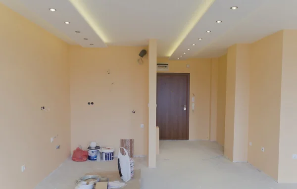 Room with modern LED lighting