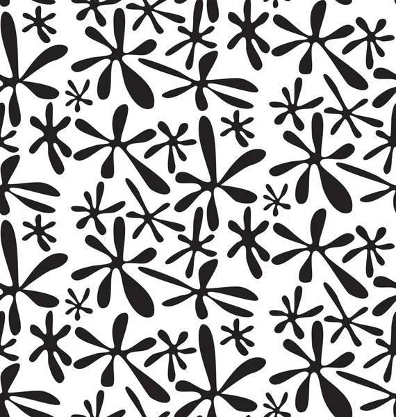 Ink spots, black and white abstract geometric seamless pa