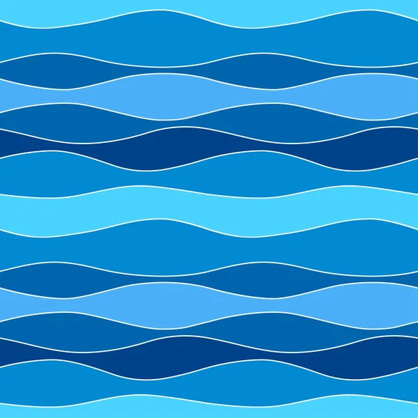 Sea Waves, Abstract Seamless Pattern.