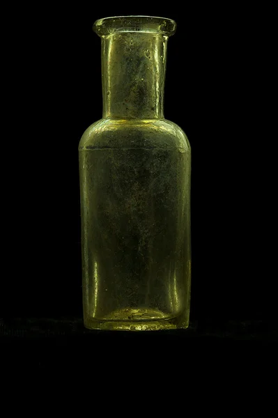 Old antique glass bottle