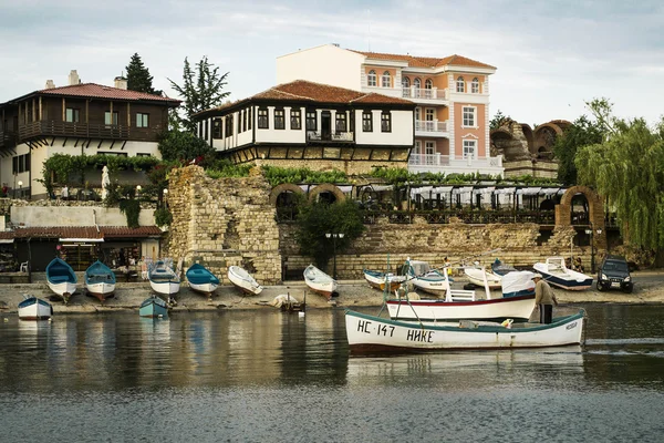 View of the town of Nessebar from the Black Sea