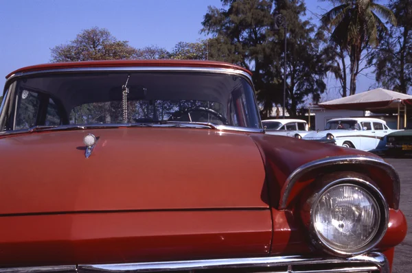 Headlight on vintage Cuban car