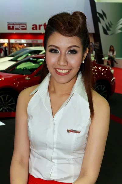 Female presenter of Toyota
