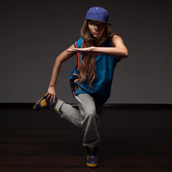 Girl hip-hop dancer