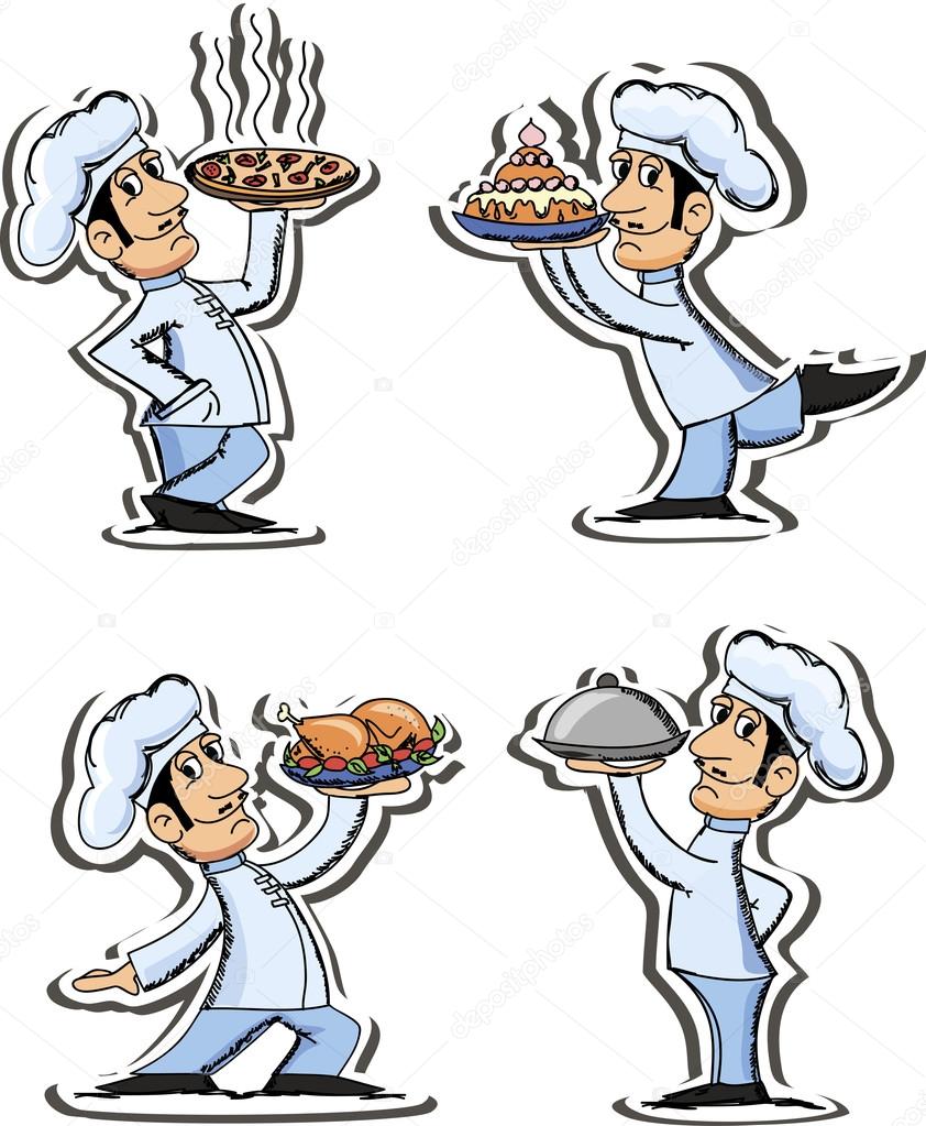 Cartoon chef — Stock Vector © virinaflora #19810559
