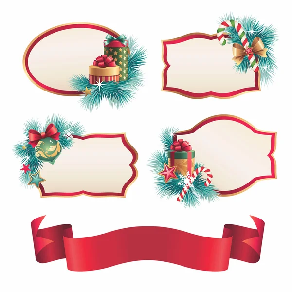 Christmas assorted banners and stickers set