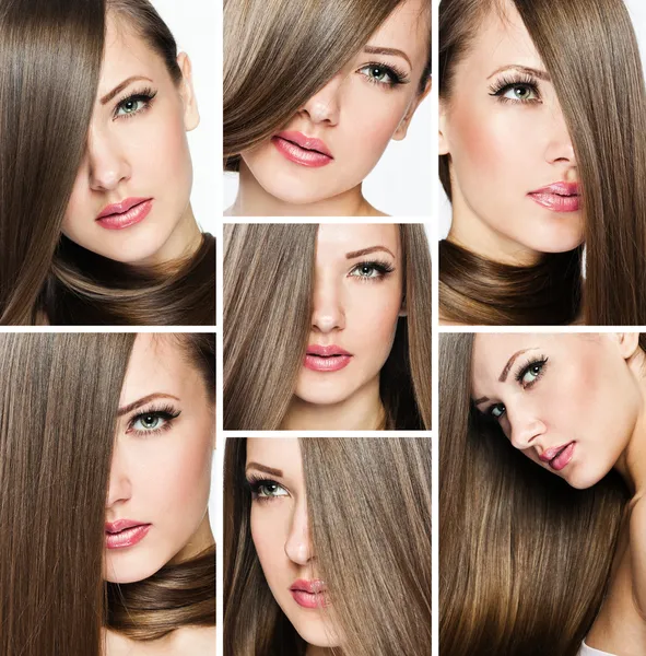 Fashion hairstyle collage