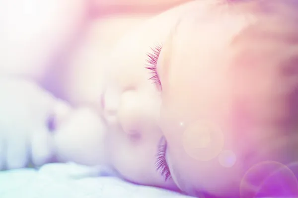 Sweet dreams of beautiful baby with long eyelashes