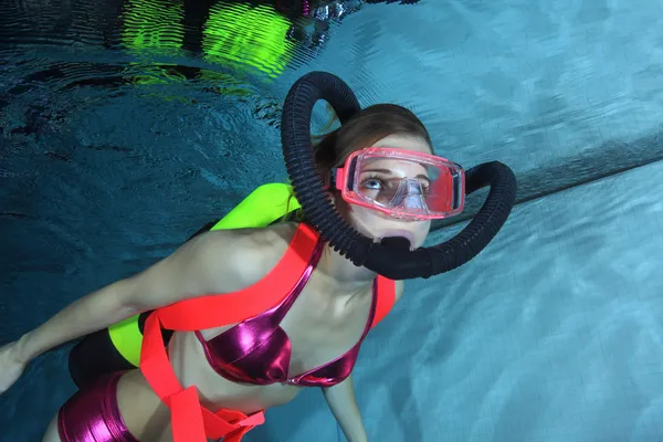 Female scuba diver