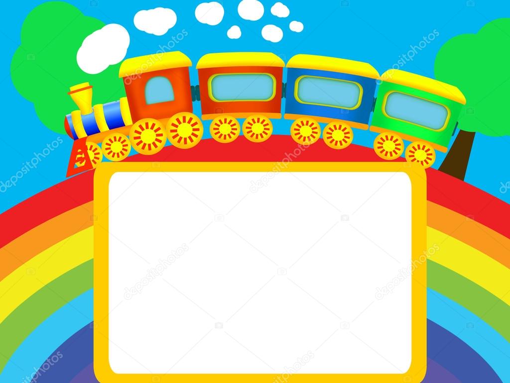 Frame with train — Stock Photo © artecke 16262179