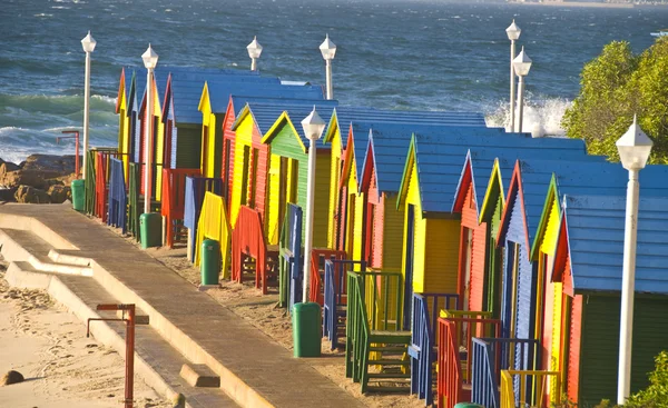 St James colourful beach huts, Cape Town, South Africa